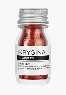 Глиттер Krygina Cosmetics Glitter для лица и глаз, блестки для макияжа Sparkles Copper, 7 г