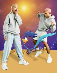 Oversized-худи в стиле унисекс серого меланжевого цвета ASOS DESIGN Space Jam: A New Legacy-Серый