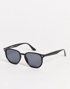 Круглые солнцезащитные очки черного цвета в стиле ретро унисекс AJ Morgan-Черный цвет