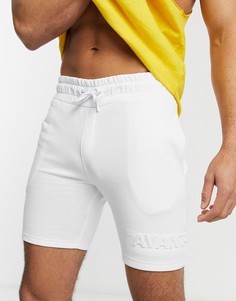 Белые шорты с тиснением от комплекта Avant Garde-Белый