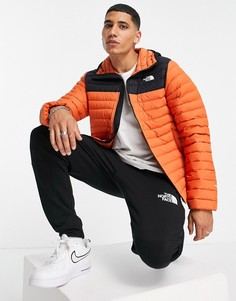 Оранжевый пуховик из эластичной ткани с капюшоном The North Face-Оранжевый цвет