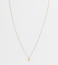 Позолоченное ожерелье с подвеской в форме замочка Orelia-Золотистый