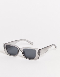Серые квадратные солнцезащитные очки в стиле унисекс AJ Morgan-Серый