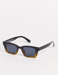 Черные квадратные солнцезащитные очки в стиле унисекс AJ Morgan-Черный цвет