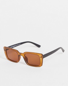 Женские солнцезащитные очки в квадратной оправе коричневого цвета AJ Morgan-Коричневый цвет