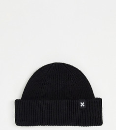Черная шапка-бини COLLUSION Unisex-Черный цвет
