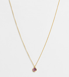 Эксклюзивное позолоченное ожерелье с кристаллом светло-розового цвета Orelia-Золотистый