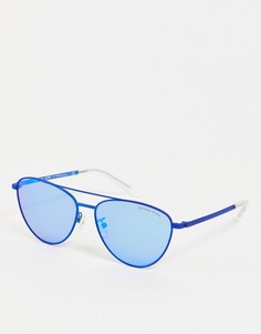 Солнцезащитные очки-авиаторы с оправой цвета электрик Michael Kors-Голубой