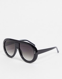 Солнцезащитные очки с черными градиентными стеклами 7X-Черный цвет Svnx