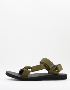 Оливковые сандалии Teva Original-Зеленый цвет