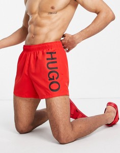 Красные шорты для плавания HUGO Abas-Красный
