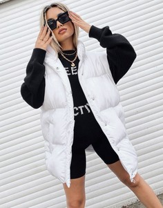 Белый жилет в стиле oversized ASOS Weekend Collective