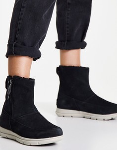 Черные ботинки на молнии Sorel Explorer-Черный цвет