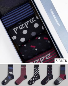 Набор из 5 носков Pepe Jeans Elon-Разноцветный