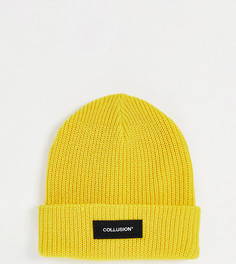 Ярко-желтая шапка-бини COLLUSION Unisex-Желтый