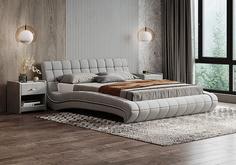 Кровать Milano, 160x200, замша, пм Consul