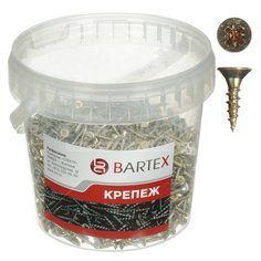 Саморез универсальный желтый Bartex 3000 шт, 3х12 мм