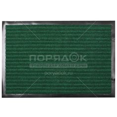 Коврик придверный, 40х60 см, прямоугольный, резиновый, с ковролином, зеленый, Комфорт, Floor mat, С0000081