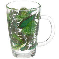 Кружка стекло, 300 мл, Тропики, Декостек, 334-Д