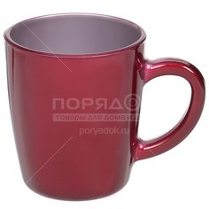 Кружка стекло, 340 мл, Металлик Вишня, Pasabahce, 55531SLBD45