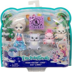 Игрушка детская Кукла Enchantimals GJX43 с 3+ зверушками, 22х25х6 см