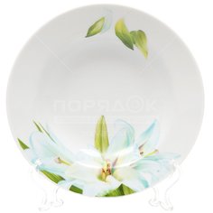 Тарелка суповая, керамика, 20 см, Идиллия Цветущая лилия, Добрушский фарфоровый завод, 5С0788Ф34