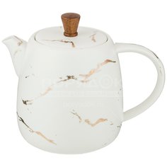 Чайник заварочный фарфоровый, 850 мл, белый, 412-151 Lefard