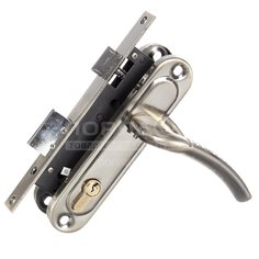 Замок врезной Apecs, 1223/60-AB, ручка в комплекте, цилиндровый, бронзовый