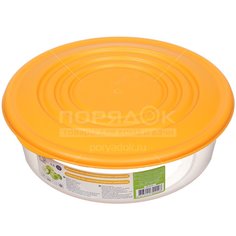 Контейнер пищевой пластик, 1.77 л, круглый, Алеана, 167035