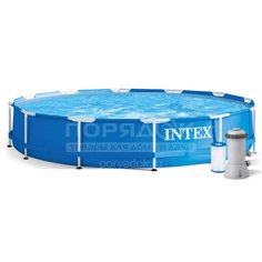 Бассейн каркасный Intex 28212NP с фильтр-насосом, 366х76 см