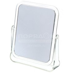Зеркало настольное прямоугольное JC-9301, 18х15 см, двустороннее