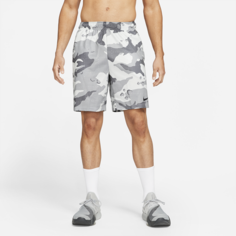 Мужские шорты для тренинга с камуфляжным принтом Nike Dri-FIT - Серый