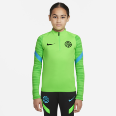 Футболка для футбольного тренинга для школьников Nike Dri-FIT Inter Milan Strike - Зеленый