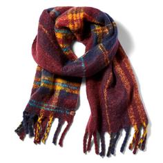 Шарфы Chunky Plaid Blanket Scarf With Fringe Timberland