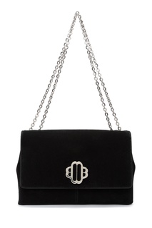 Черная замшевая сумка Maje