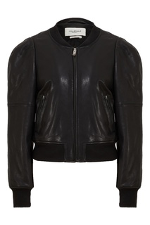 Черная кожаная куртка Isabel Marant