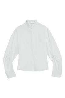 Белая блузка со стоячим воротником Claudie Pierlot