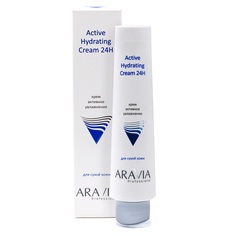 Крем для лица активное увлажнение Active Hydrating Cream 24H Aravia Professional