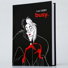 Ежедневник а5, 160 листов, i’m very busy, villians Disney