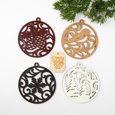 Подвески дерево с резкой Зимнее волшебство