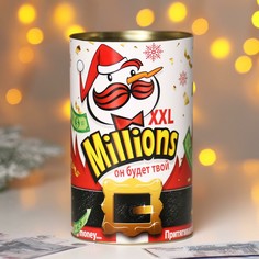 Копилка xxl новогодняя million, 20 х 12.2 см Зимнее волшебство