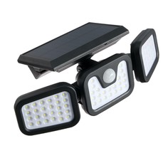 Прожектор светодиодный на солнечной батарее, 270 град., 20 вт, 74 led, 6500к Luazon Lighting