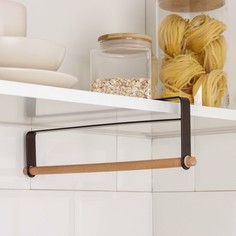 Держатель для полотенец подвесной доляна, 32×10 см, цвет коричневый