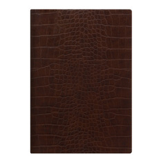 Ежедневник Letts Croc, A5, кремовые страницы, коричневый