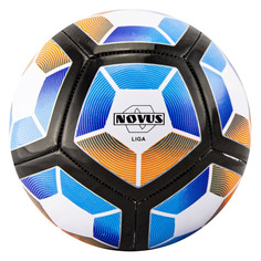 Мяч футбольный Novus Liga, для газона, 5-й размер, синий/оранжевый [00-00004640]