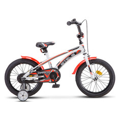 Велосипед STELS Arrow 16 V020 (2017), городской (детский), рама 9.5", колеса 16", белый/красный, 11.2кг [lu070701]