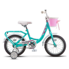 Велосипед STELS Flyte Lady 14 Z011 городской (детский), рама 9.5", колеса 14", бирюзовый, 10.7кг [lu084011]