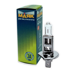 Лампа автомобильная галогенная МАЯК 52120SL, H1, 12В, 1шт