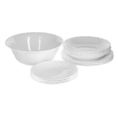 Сервиз столовый LUMINARC Feston, 19 предметов, белый [14977/11552]