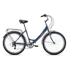 Велосипед Forward Sevilla 26 2.0 (2021) городской складной рам.:18.5" кол.:26" серый/серебристый 16к